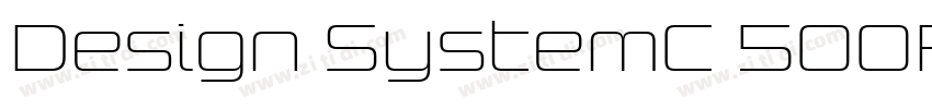 Design SystemC 500R字体转换